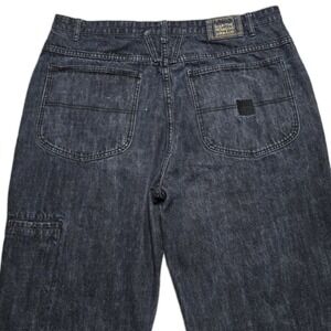 Vintage Marithe Francois Girbaud Jeans‎ Men's 42X34 Black Baggy 90s Carpenter